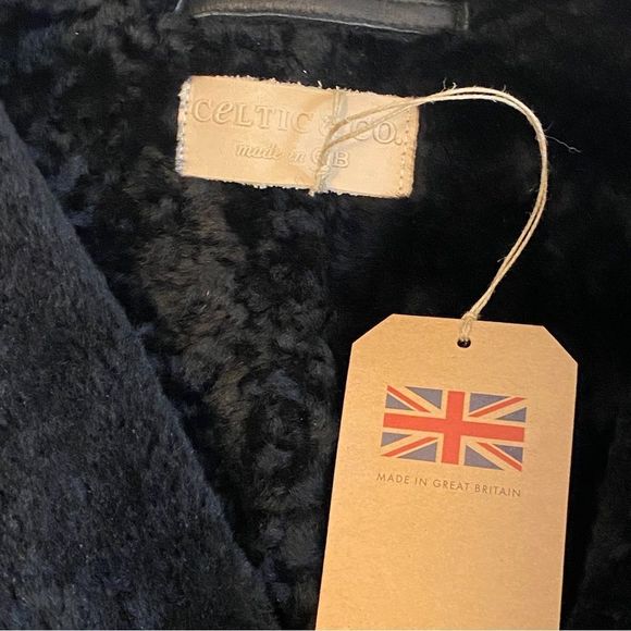 Celtic & Co. Sheepskin Biker Jacket US 4/UK 8 - Picture 4 of 14